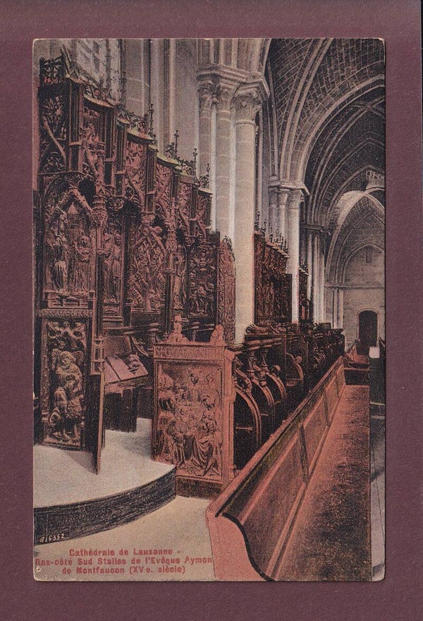 LAUSANNE - Cathédrale - Stalles Aymon