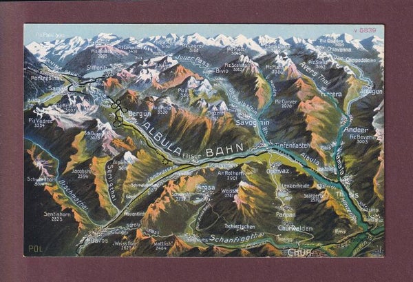 ALBULA-BAHN - Vogelschau