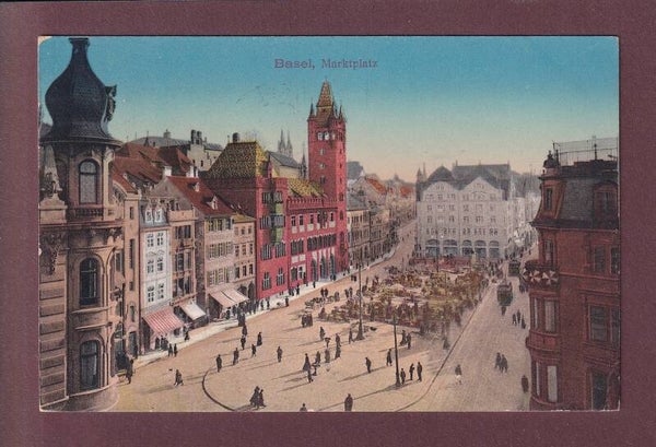 BASEL - Marktplatz - 1931