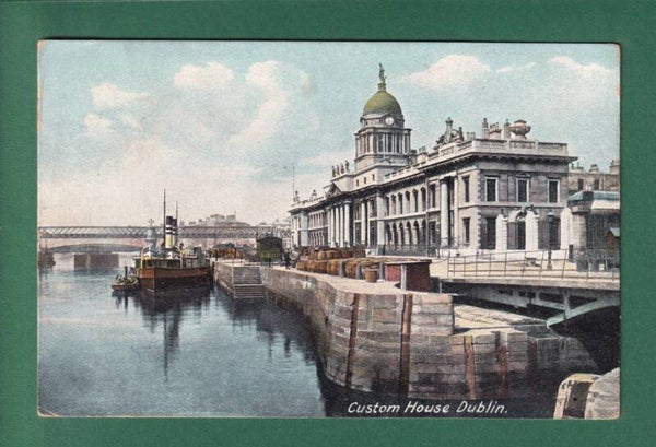 DUBLIN - Custom House - Boat - 1917