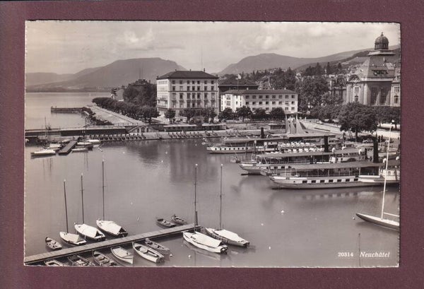 NEUCHÂTEL - Le port - 1961