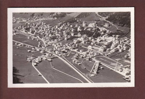 DAVOS-PLATZ - Flieger-Postkarte
