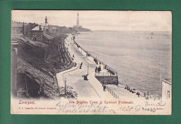 LIVERPOOL - New Brighton Tower and Egremont Promenade - 1902