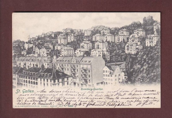 ST. GALLEN - Rosenberg-Quartier - 1902