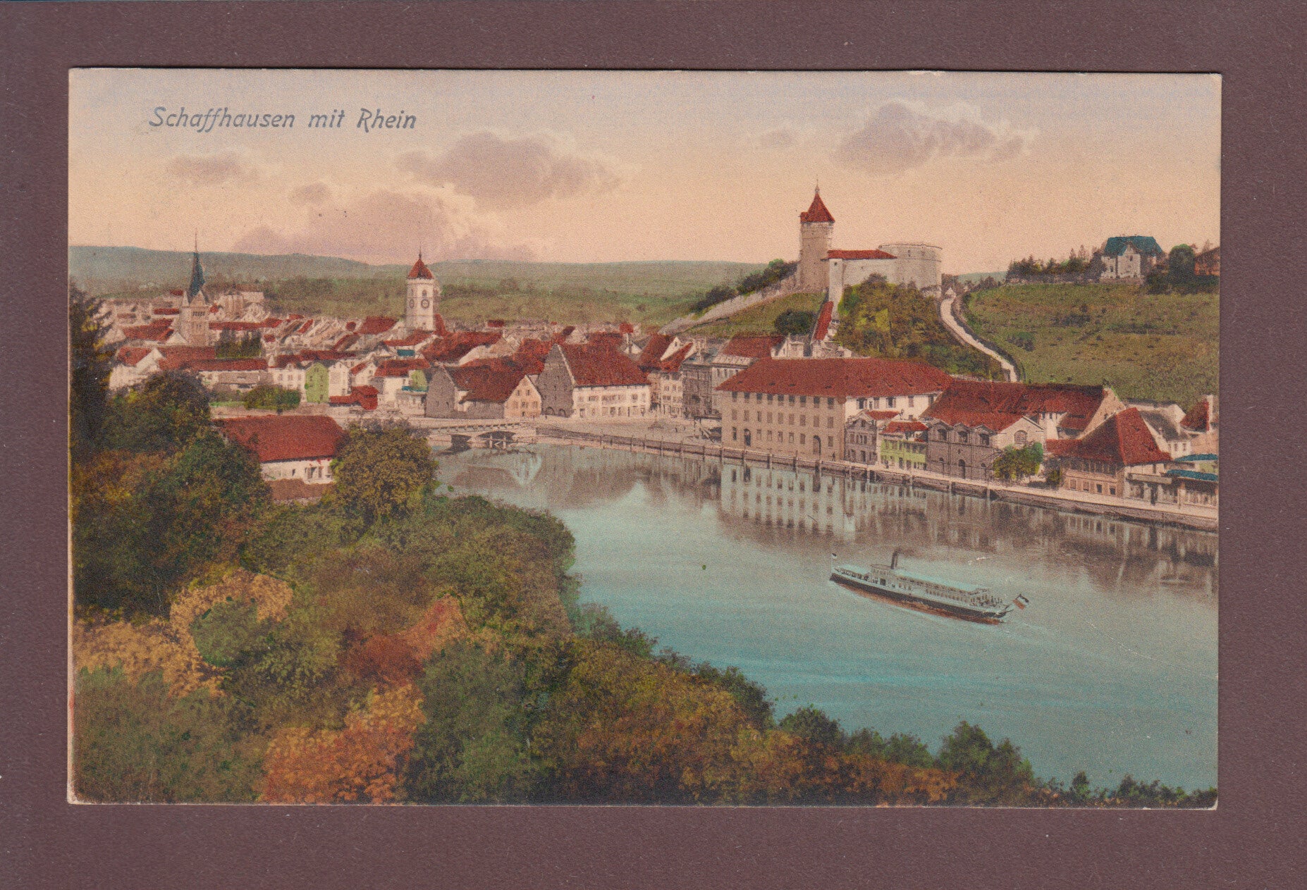 SCHAFFHAUSEN - Rhein - Munot - 1913