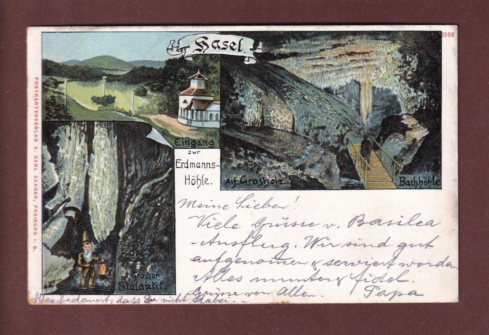 BASEL - Erdmanns-Höhle - 1909