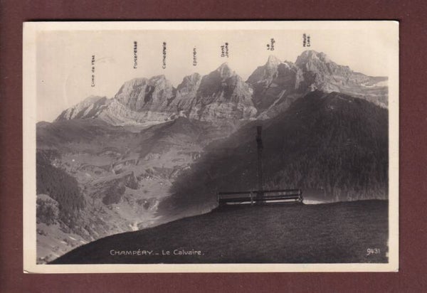 CHAMPERY - Le Calvaire - Dents du Midi - 1928