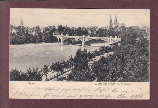 BASEL - Wettsteinbrücke - 1907