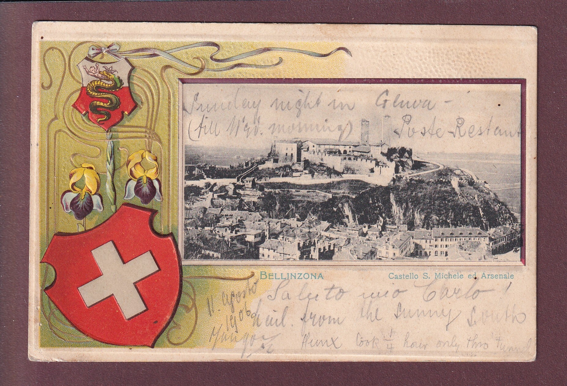 BELLINZONA - Castello S. Michele - 1906