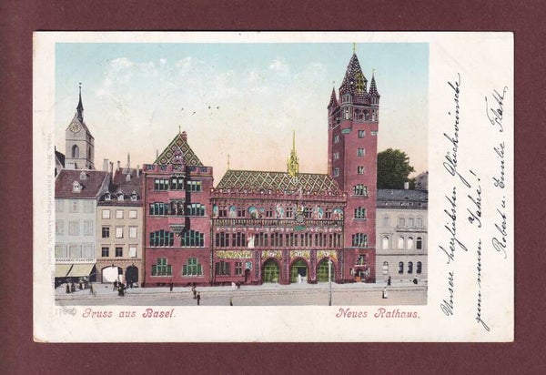 Gruss aus BASEL - Rathaus - 1902