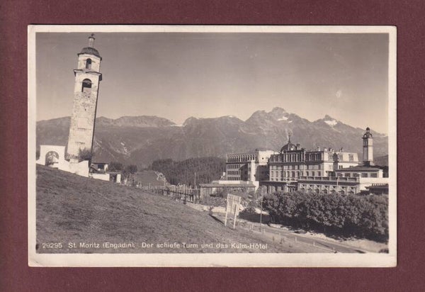 ST. MORITZ - Schiefer Turm - Kulm-Hotel - 1924