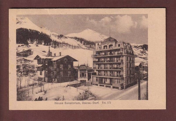 DAVOS-DORF - Neues Sanatorium - 1922