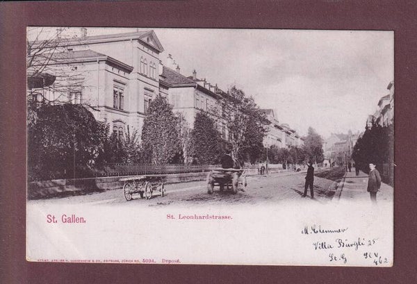 ST. GALLEN - St. Leonhardstrasse - 1903