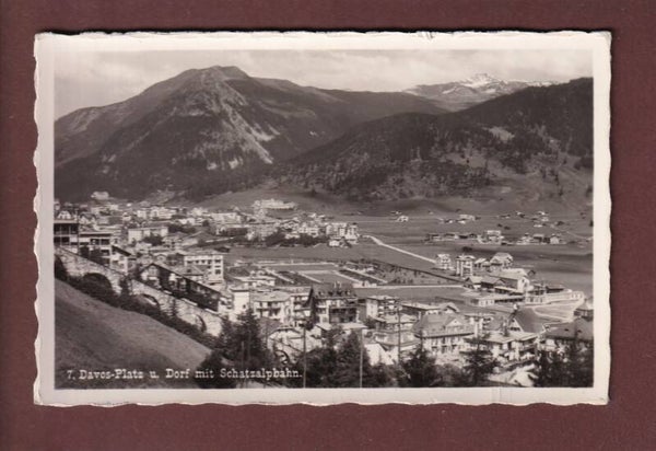 DAVOS-PLATZ und Dorf - Schatzalpbahn - 1932