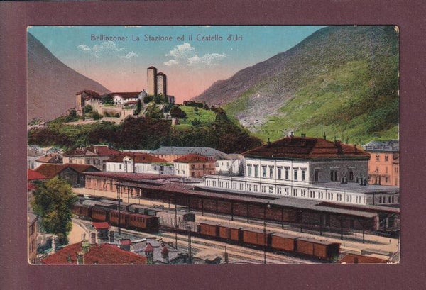 BELLINZONA - Stazione - 1912 // pli //