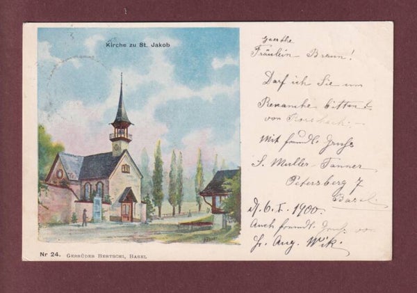 BASEL - Kirche St. Jakob - 1900