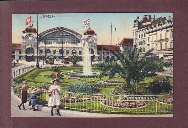 BASEL - Bundesbahnhof - Kinder - 1911