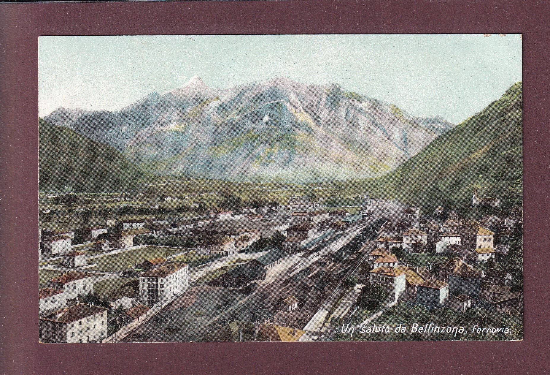 BELLINZONA - Ferrovia - 1912
