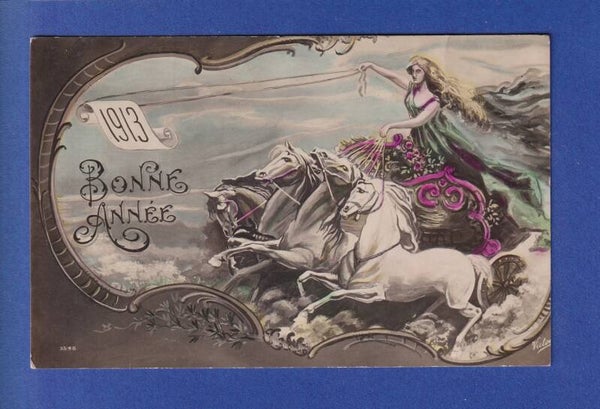 NOUVEL AN - Char - 1913