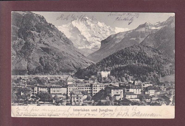 INTERLAKEN - Jungfrau - 1902