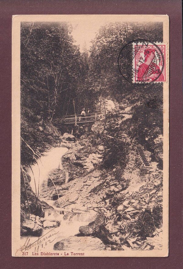LES DIABLERETS - Le Torrent - 1912