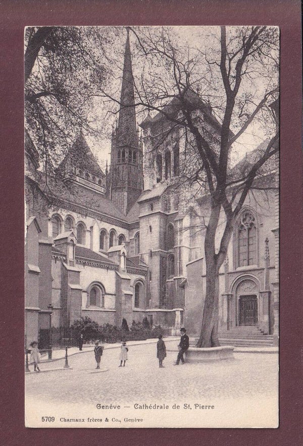 GENEVE - Cathédrale St. Pierre - 1914 // pli d'angle //