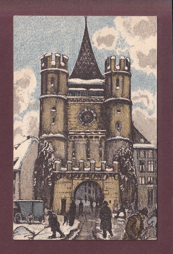Für die Jugend - BASEL - Spalentor - 1914 // Eckbug / Rück verletzt //
