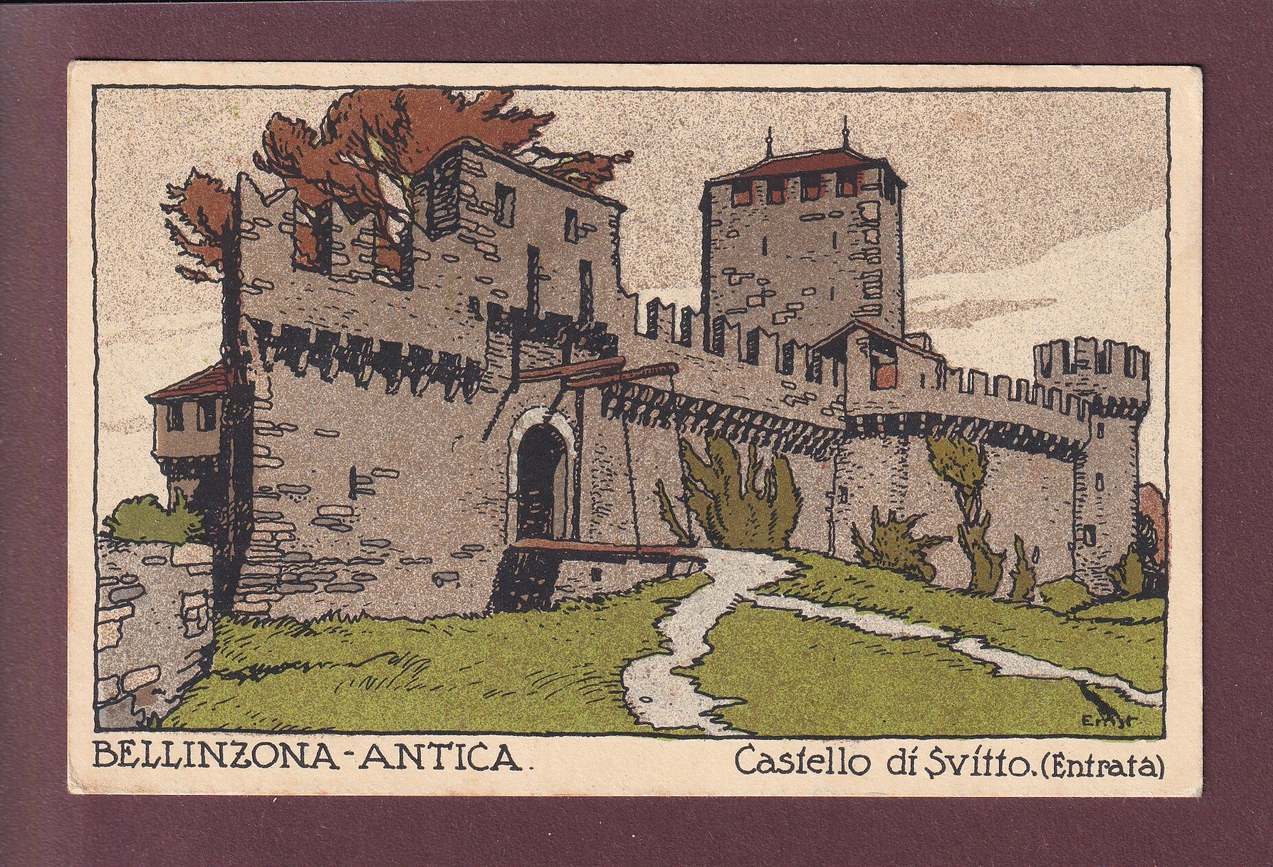 BELLINZONA Antica - Castello di Svitto - Ernst