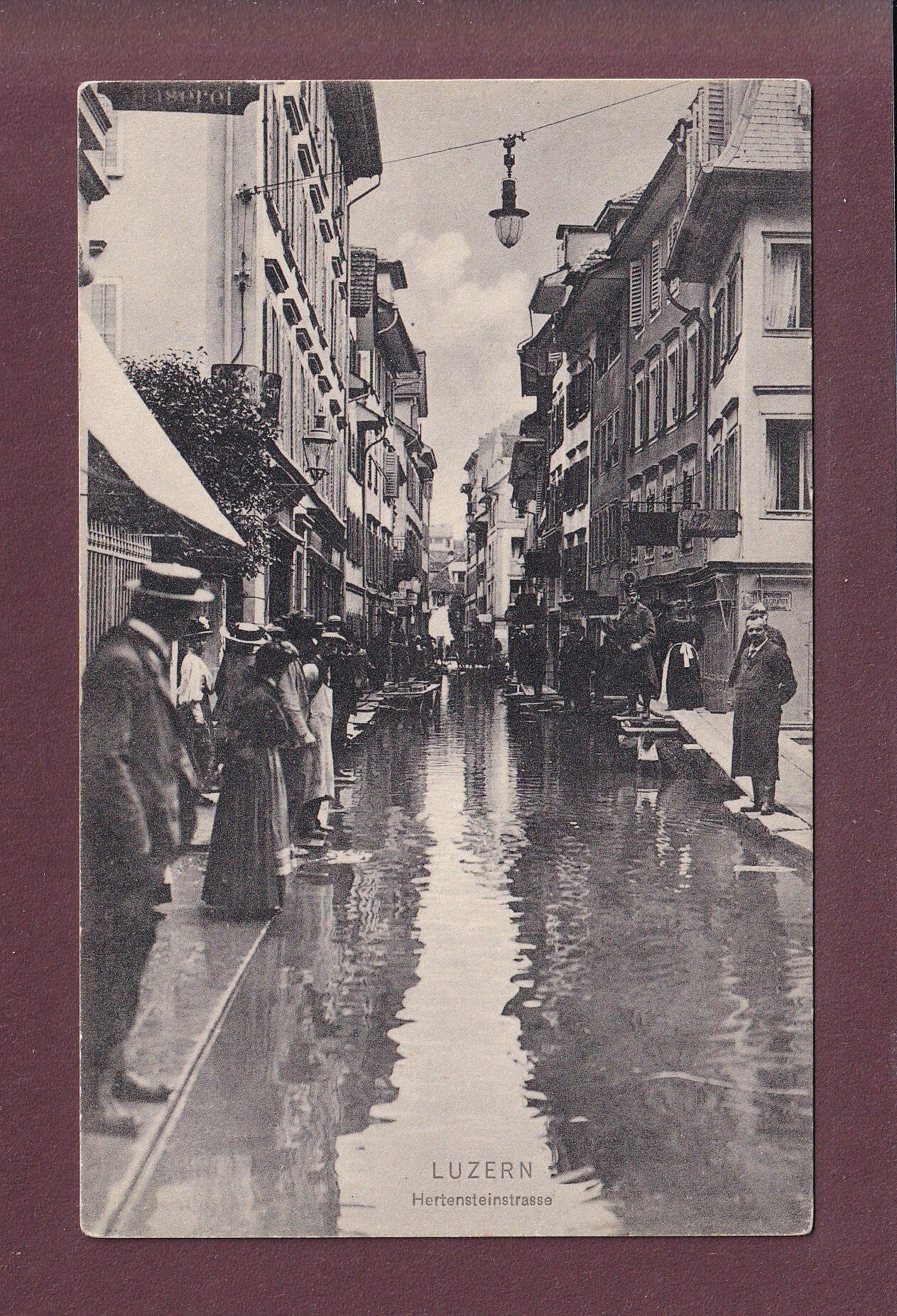 LUZERN - Hertensteinstrasse - Hochwasser 1910