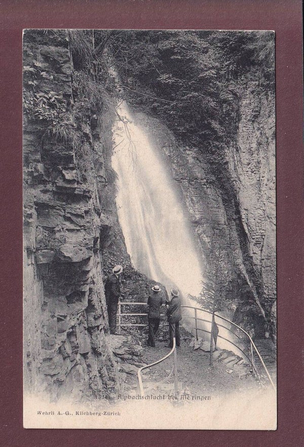 ALPBACHSCHLUCHT bei Meiringen - Leute