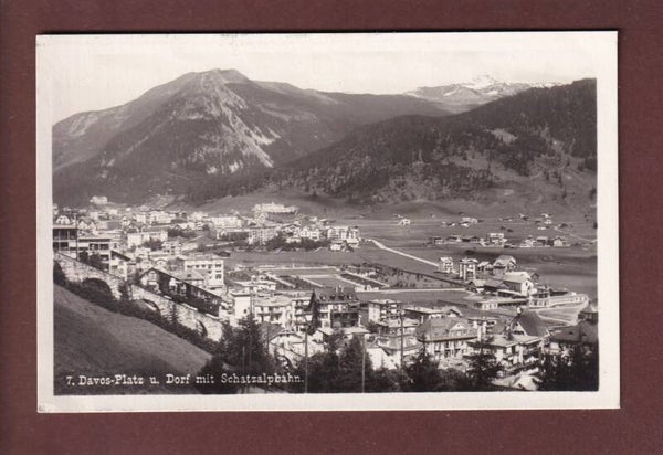 DAVOS-PLATZ und Dorf - Schatzalpbahn - 1928