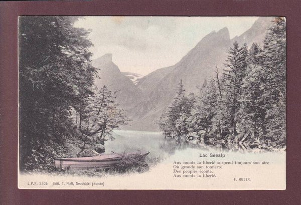 LAC SEEALP - Poème