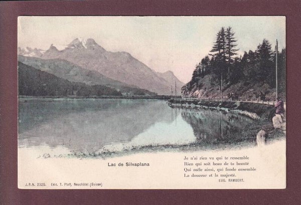 LAC DE SILVAPLANA - Poème