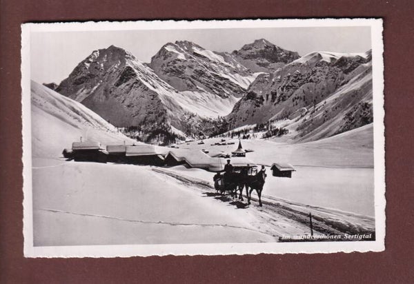 DAVOS - Sertigtal - Kutsche - 1944