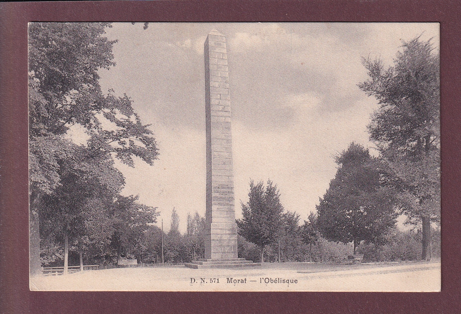 MORAT - Obélisque - 1911