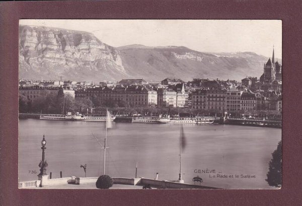 GENEVE - Rade - Salève - Bateaux CGN - 1912