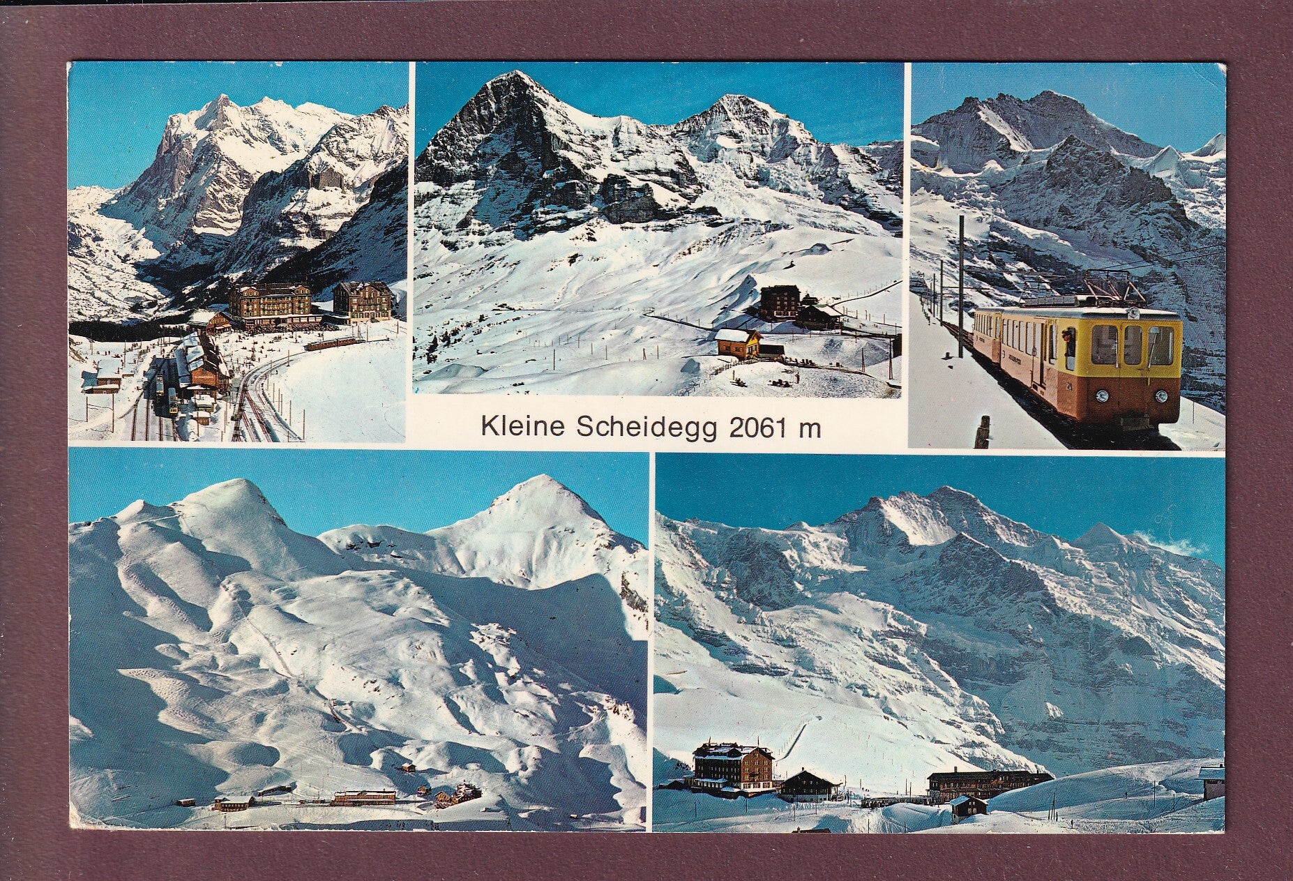 KLEINE SCHEIDEGG - 5 Bilder - Bahn - 1965