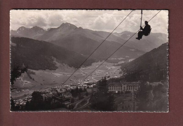 DAVOS - Blick vom Sessellift - 1948
