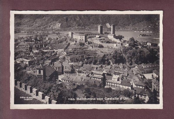 BELLINZONA con Castello d'Uri - 1930