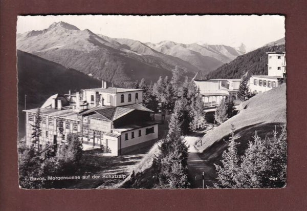 DAVOS - Morgensonne auf der Schatzalp - 1954