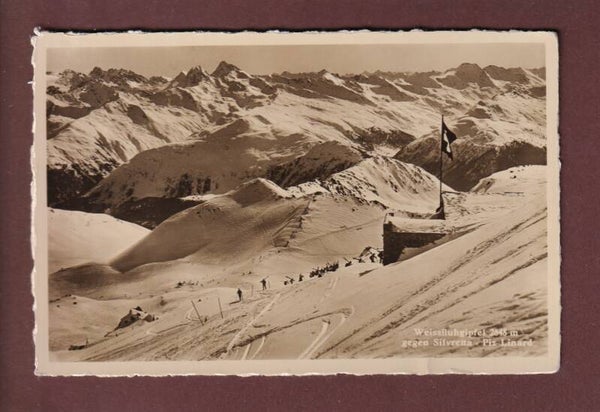 DAVOS - Weissfluhgipfel - 1936 // Falte //