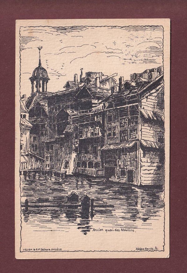 GENEVE - Ancien quai des Moulins - 1920 Vouga
