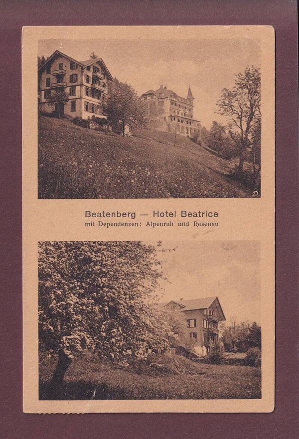 BEATENBERG - Hotel Beatrice - 1925 // Falte //