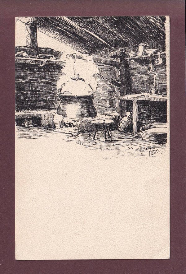 CHAUDRON au feu - Metzler / Vouga - 1916