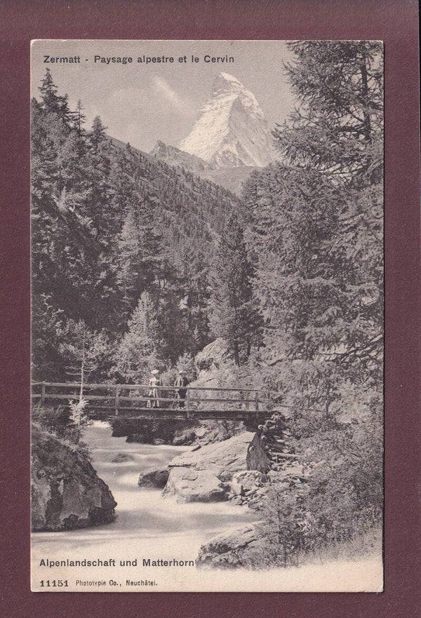 Landschaft mit MATTERHORN / CERVIN