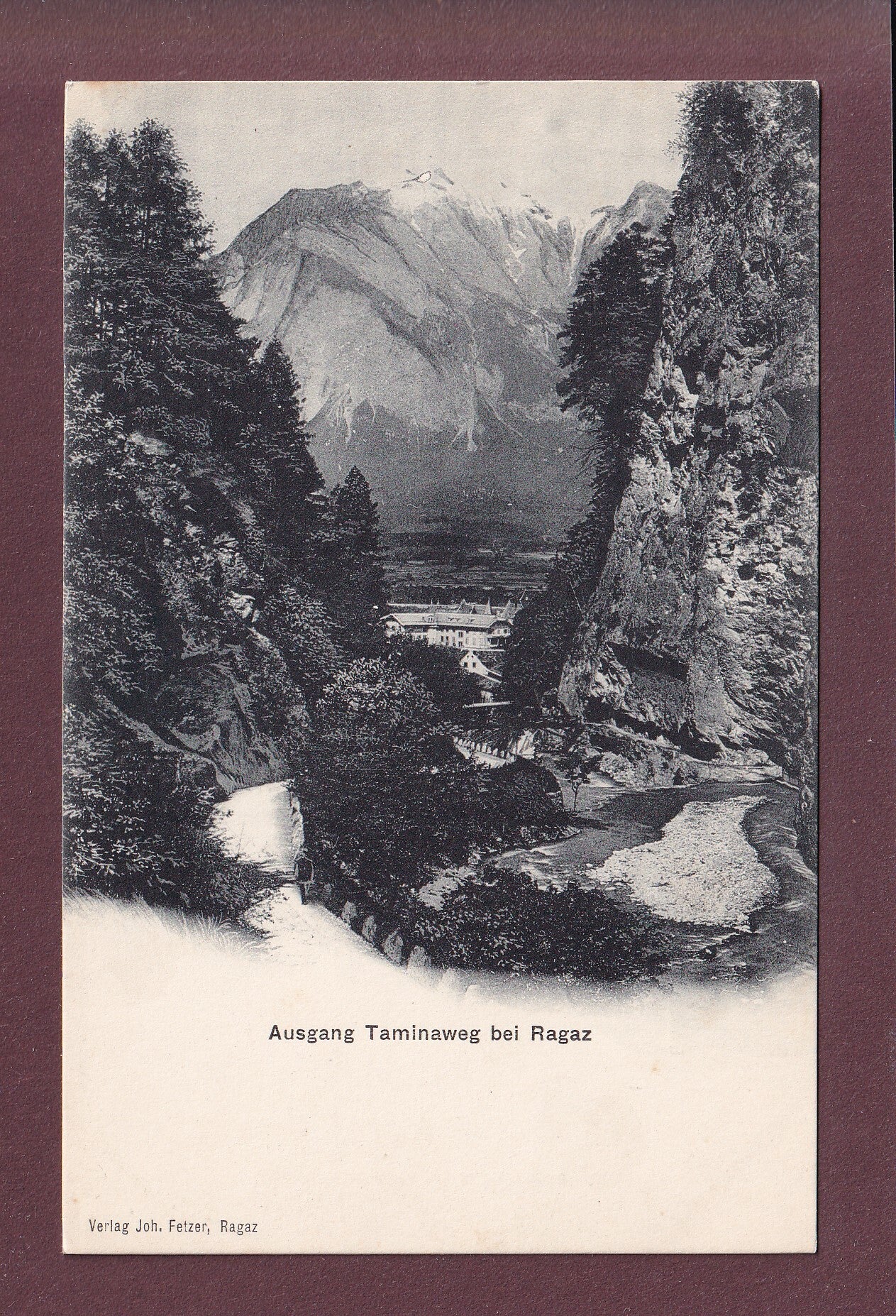 Ausgang TAMINAWEG bei Ragaz