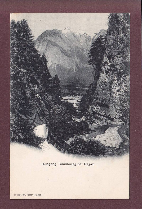 Ausgang TAMINAWEG bei Ragaz