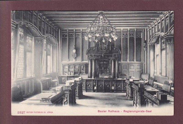BASEL - Rathaus - Regierungsrats-Saal