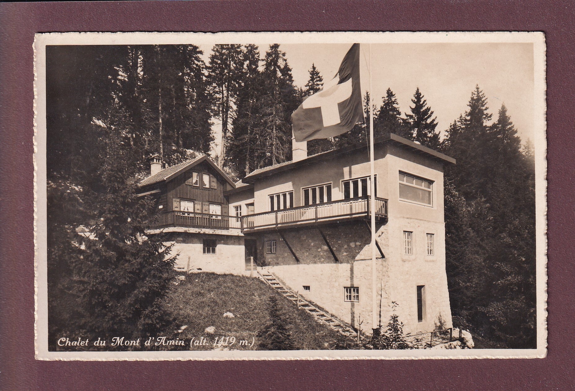 Chalet du MONT d'AMIN sans neige - J. Monnier