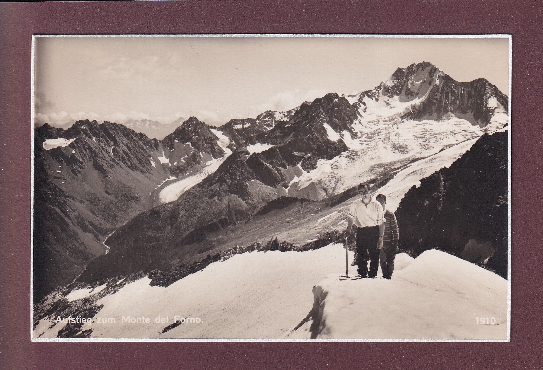 Aufstieg zum MONTE DEL FORNO - Alpinisten